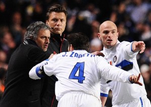 Inter Milan's Portuguese coach Jose Mour