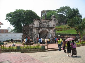 Reruntuhan Benteng Portugis di Malaka : A Fomosa