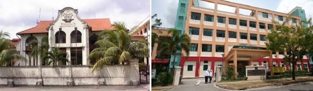 Sekolah Arab di Singapura, Madrasah Alsagoff (kiri) dan Madrasah Aljunied (kanan)