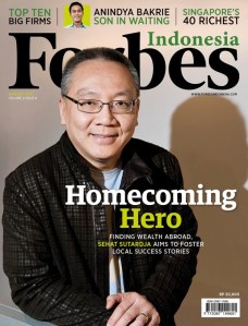 Sehat Sutardja di sampul majalah Forbes Indonesia